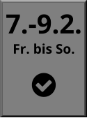 7.-9.2. Fr. bis So.  